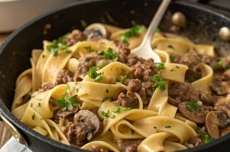 Ground Beef Stroganoff Recipe