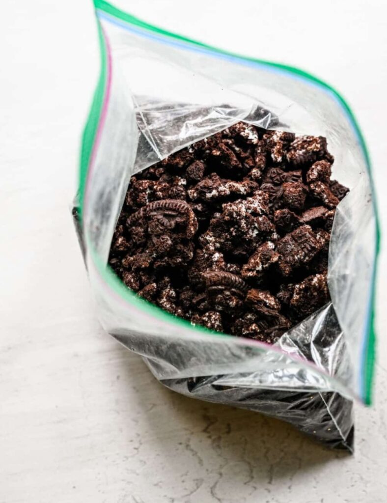 a bag of cookies and cream