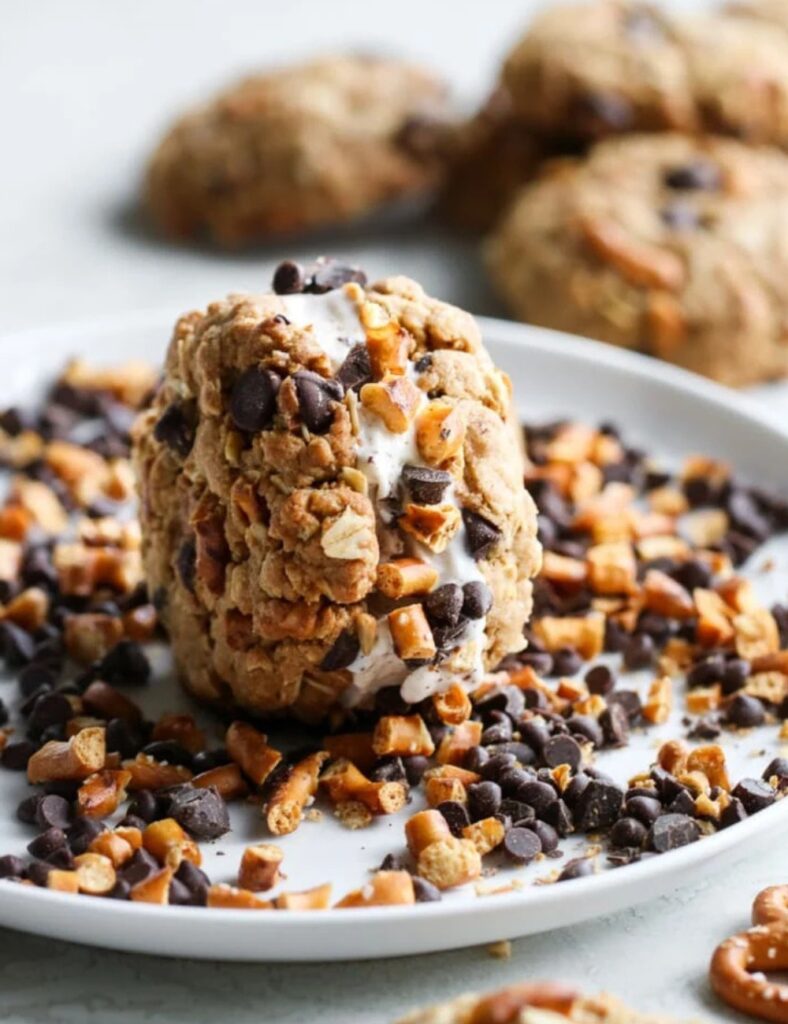 Sweet and salty ice cream sandwiches with delicious flavors and textures.