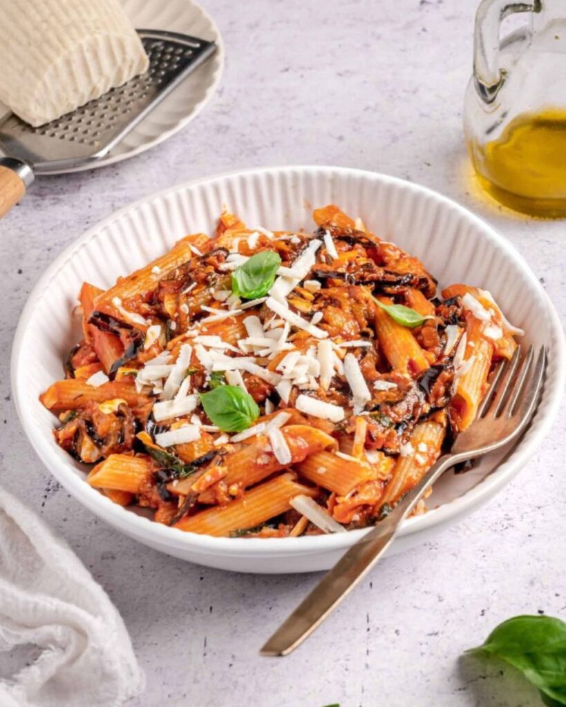 Plate the pasta and if desired, top it with a sprinkle of grated ricotta salata cheese. Serve hot and enjoy the delightful flavors of this authentic Italian dish!