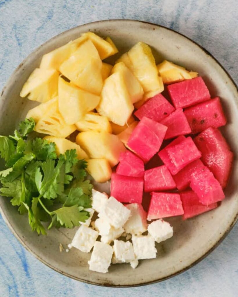 Serve chilled! This watermelon feta salad is best enjoyed fresh, on a sunny day, and is guaranteed to be a hit.