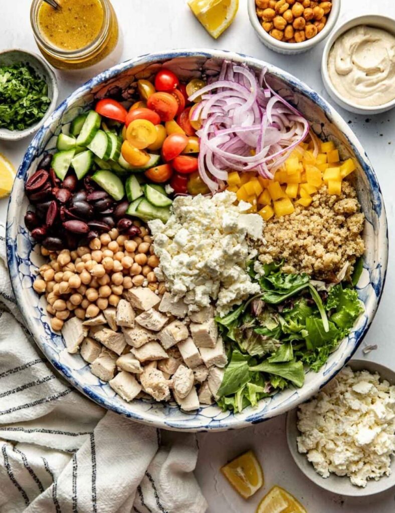 dress the Vegetables in large bowl