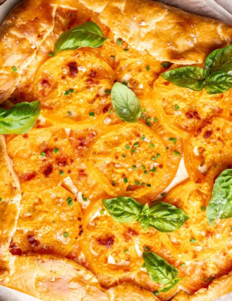a close up of food