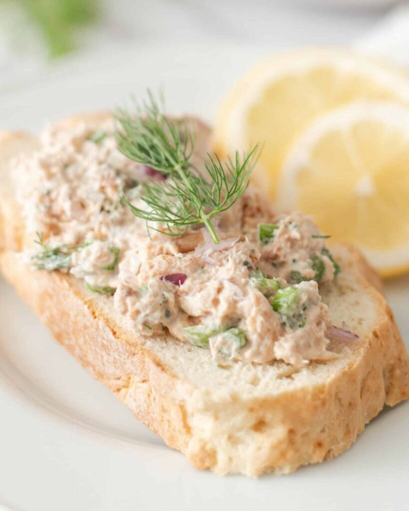Salmon Salad on beard