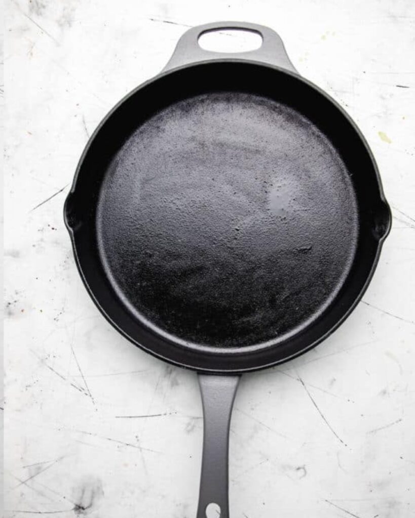 oiled skillet