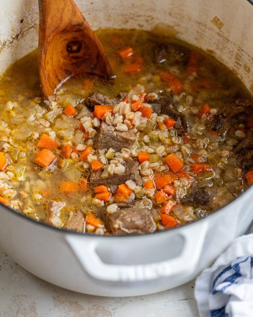 cooking the soup