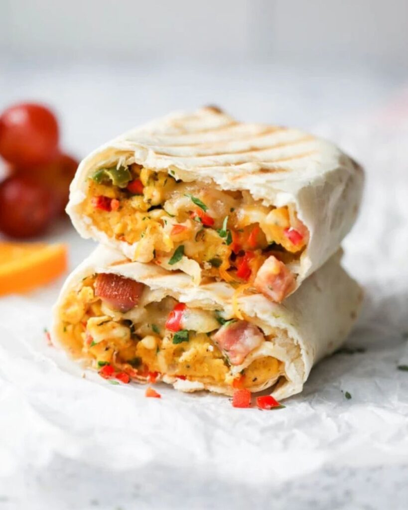Denver Omelet Breakfast Burritos