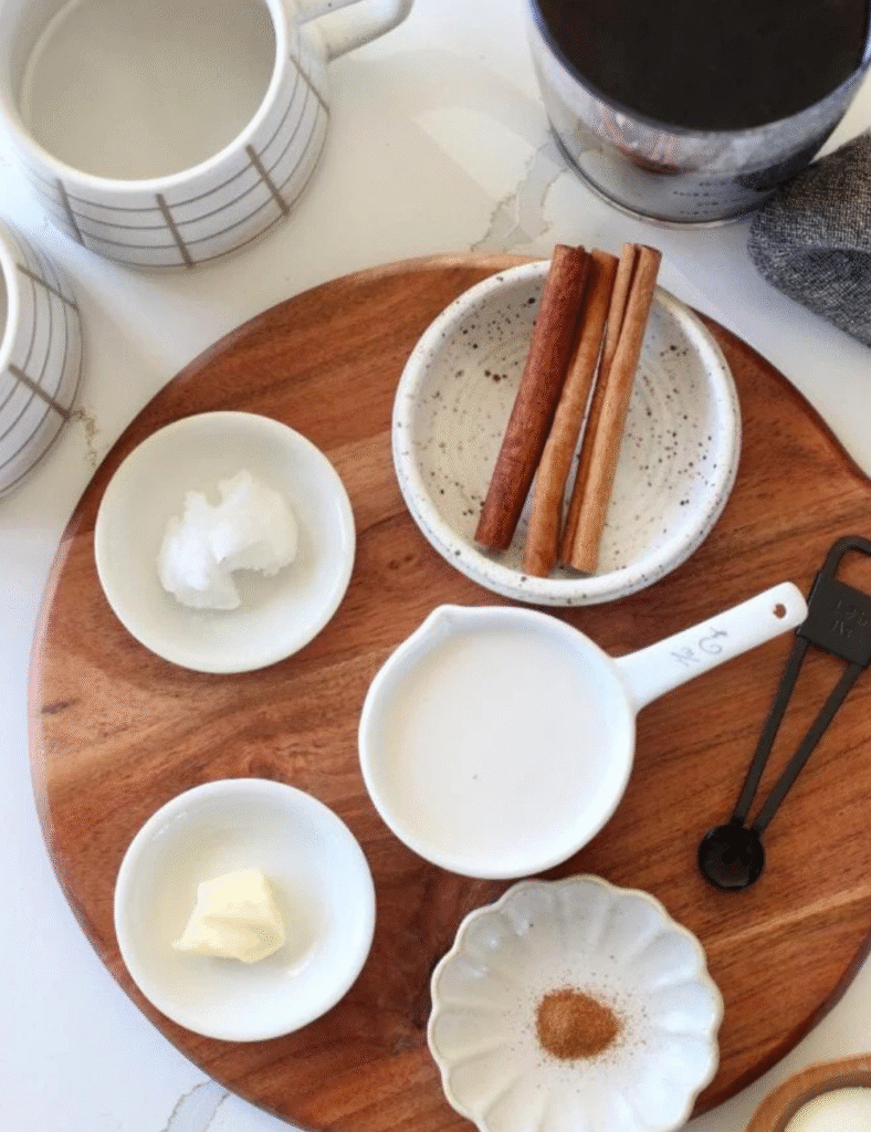 1 cup oat milk,
1 shot espresso or 1/2 cup strong brewed coffee,
1-2 tablespoons honey,
Optional: cinnamon or vanilla extract for flavor