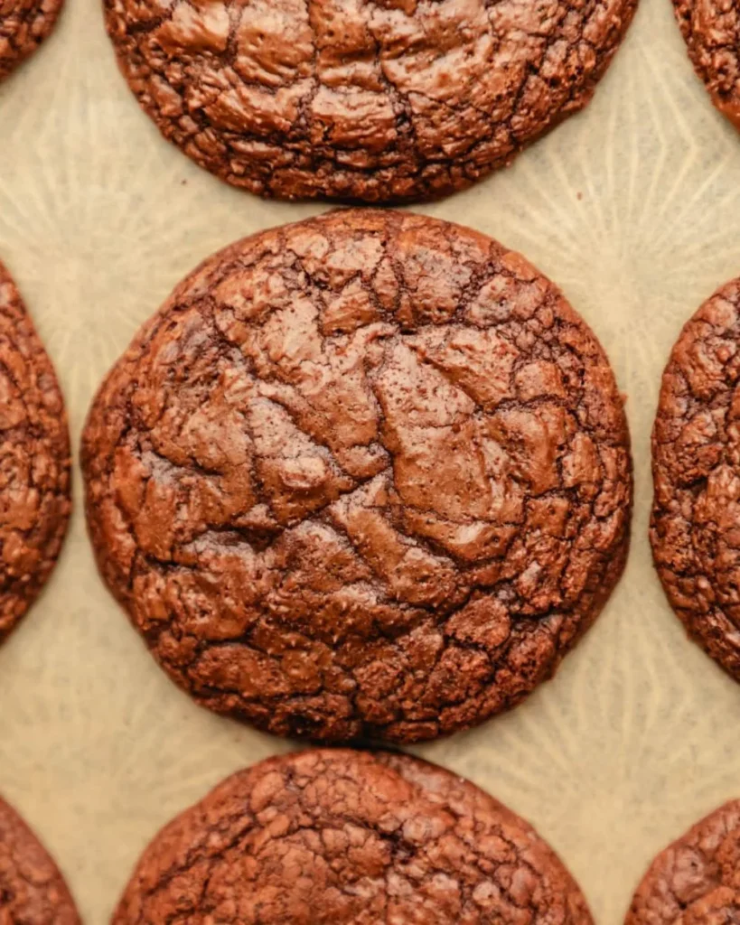 Delicious homemade brownie cookie ready to be served.