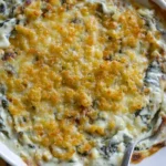 Delicious Copycat Longhorn Spinach Dip served in a bowl with tortilla chips.