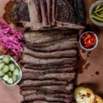 Delicious easy smoked brisket cooked to perfection on a barbecue grill