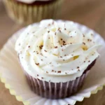 Delicious whipped buttercream frosting made without powdered sugar