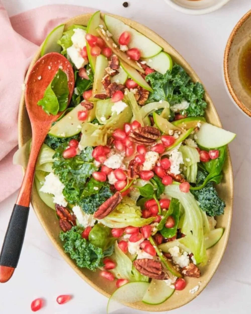 Colorful and nutritious winter salad featuring seasonal ingredients