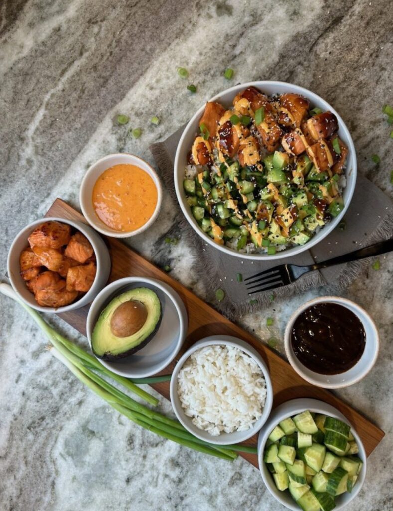 Saucy Salmon Bowls