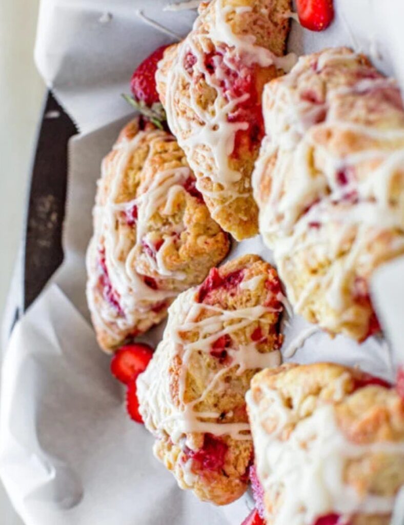 Strawberry Cheesecake Scones