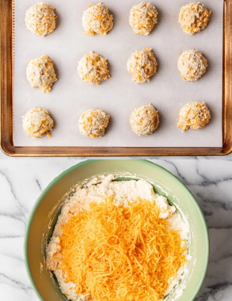 Drop spoonfuls of the dough onto your prepared baking sheet, spacing them about 2 inches apart. This allows them to rise beautifully without sticking together.