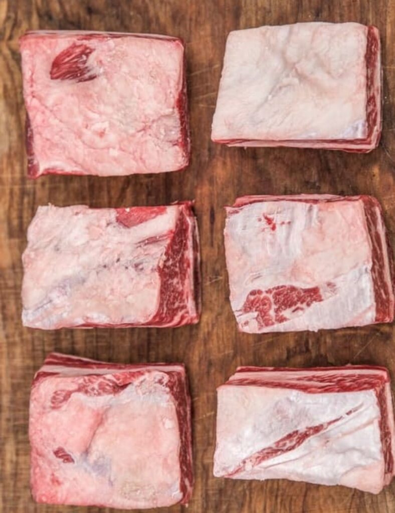 4 lbs beef short ribs