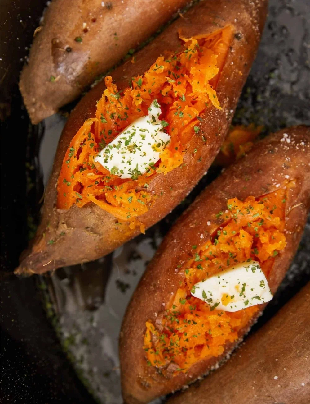 Deliciously prepared Crock-Pot sweet potatoes in a serving dish