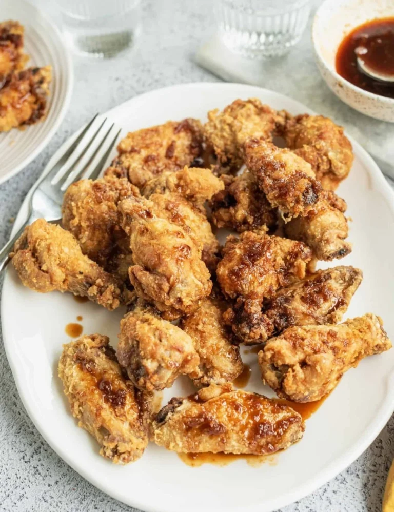 Deliciously crispy and flavorful Korean Fried Chicken served with sauces